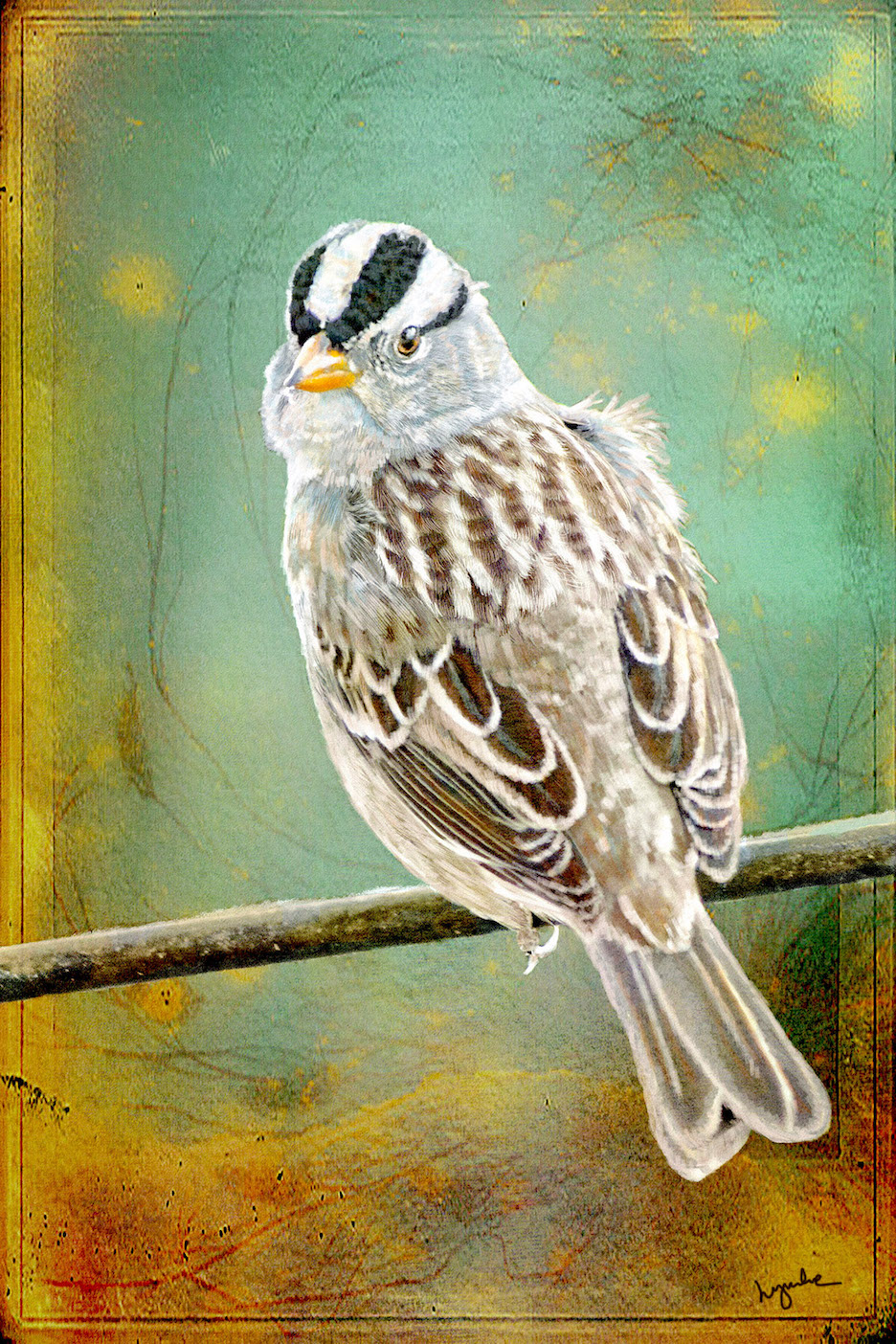Lyndia Radice: Turquoise Sparrow