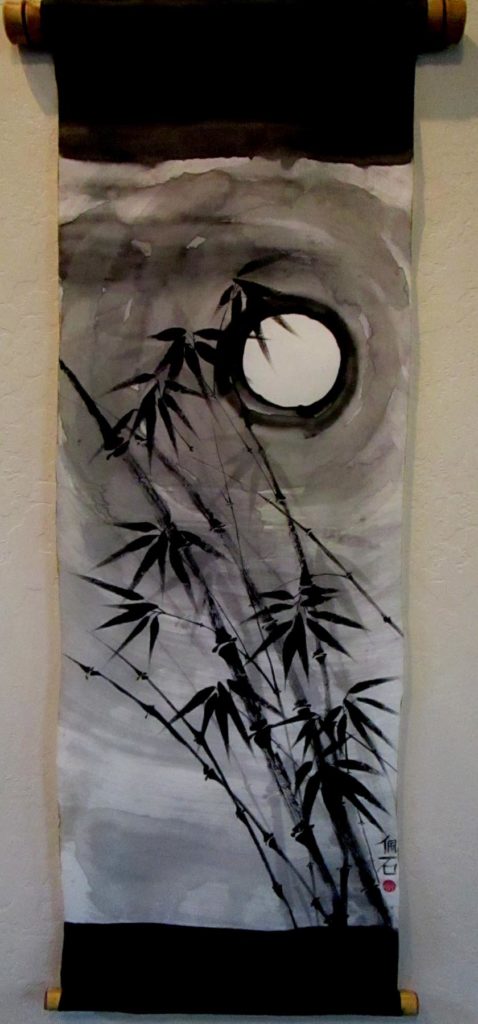 Pat Marsello: Bamboo & Moon Scroll