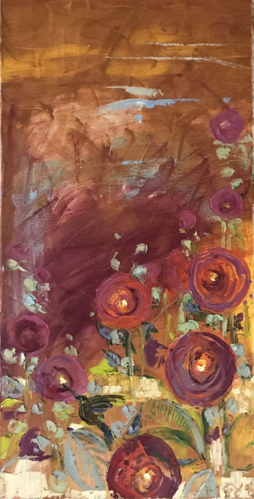 Gala Yershevich: Hollyhocks 2