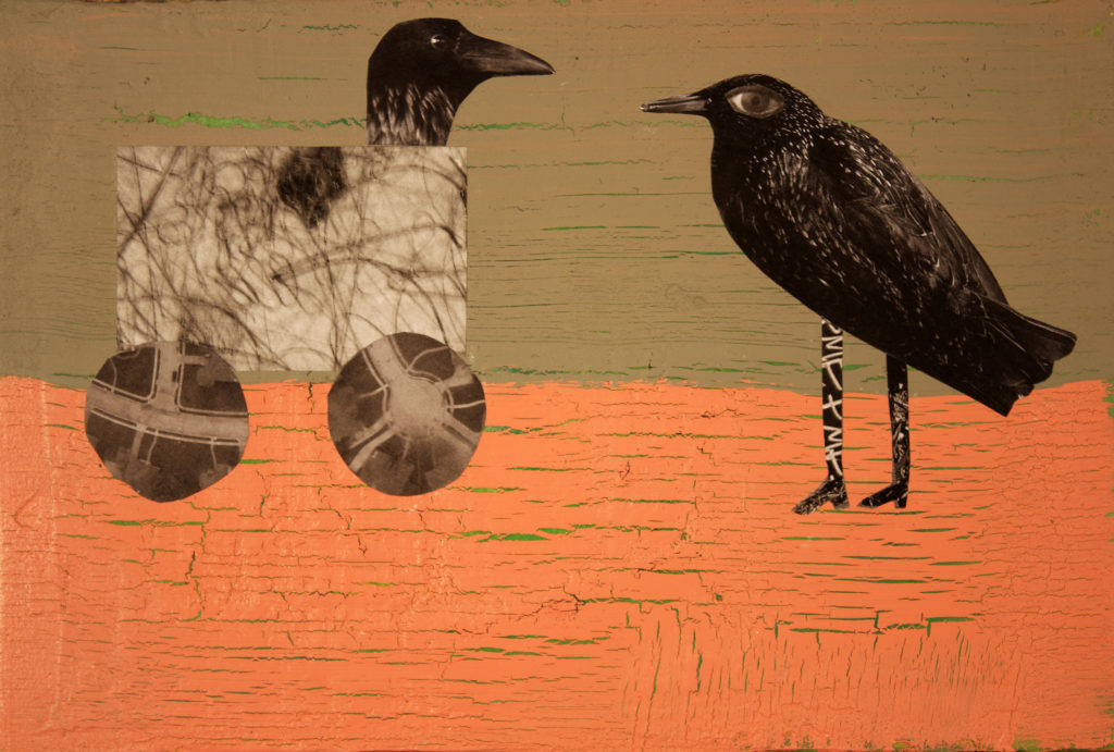 Holly Roberts: Two Birds - Mixed Media