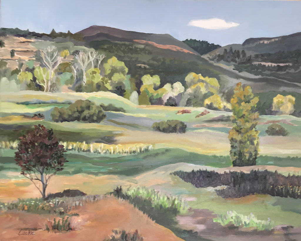 Linsay Locke: Pecos Monastery Fields