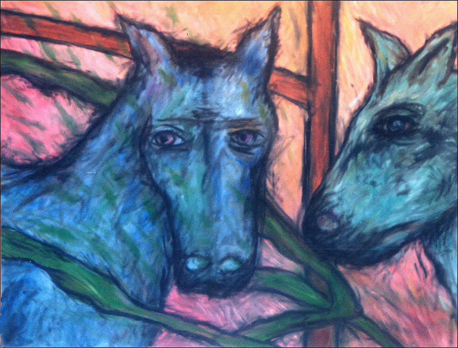 Lesley Long: Blue Horses