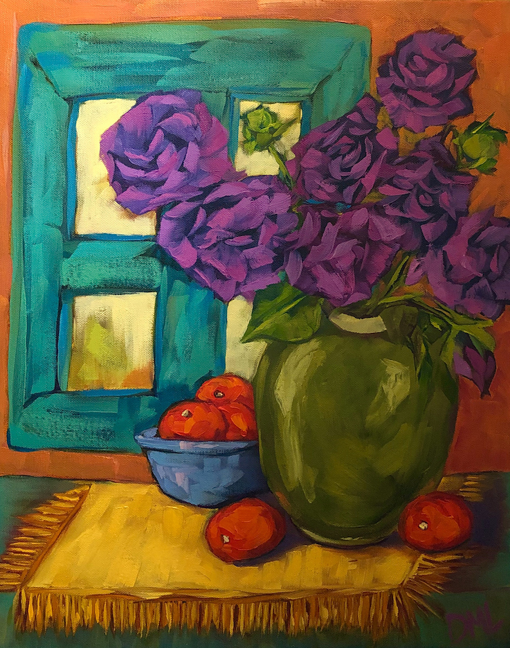 Dawn Lomako: Purple Roses