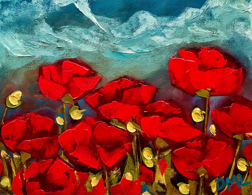 Dawn Lomako: Red Poppies