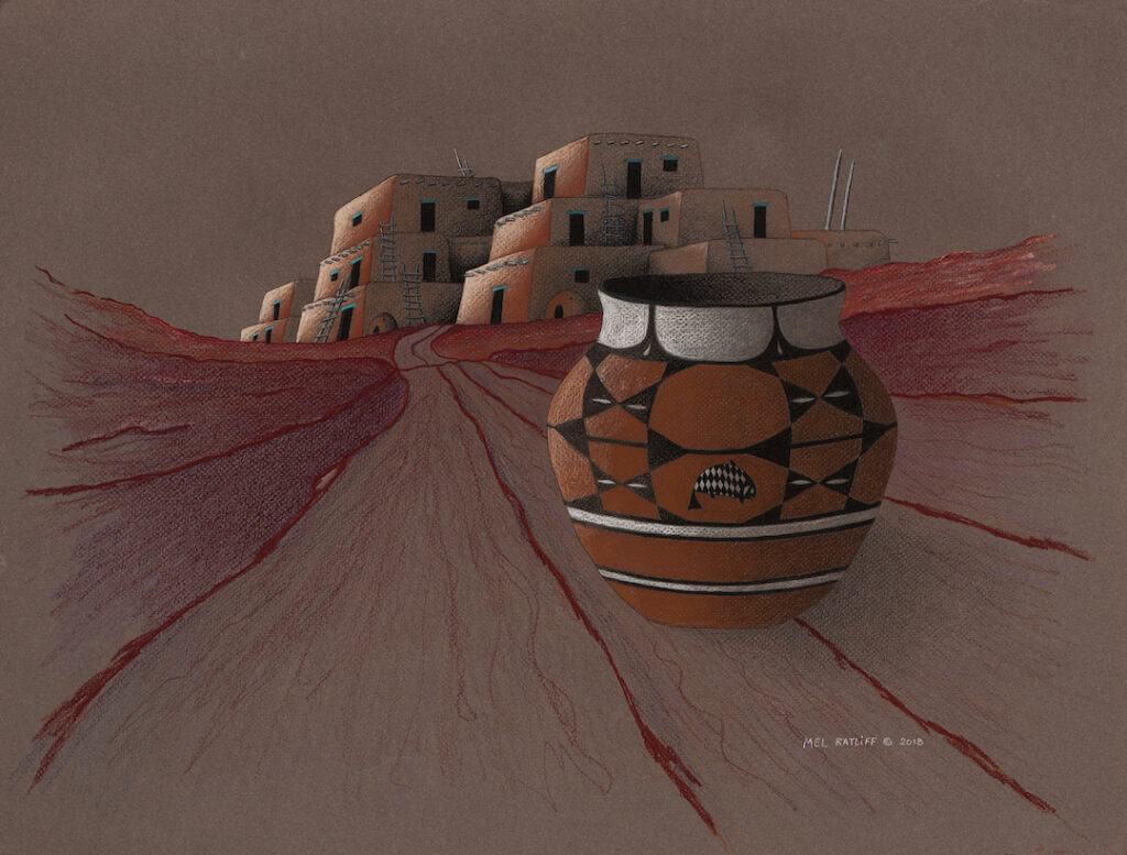 Mel Ratliff: Sunrise at the Pueblo