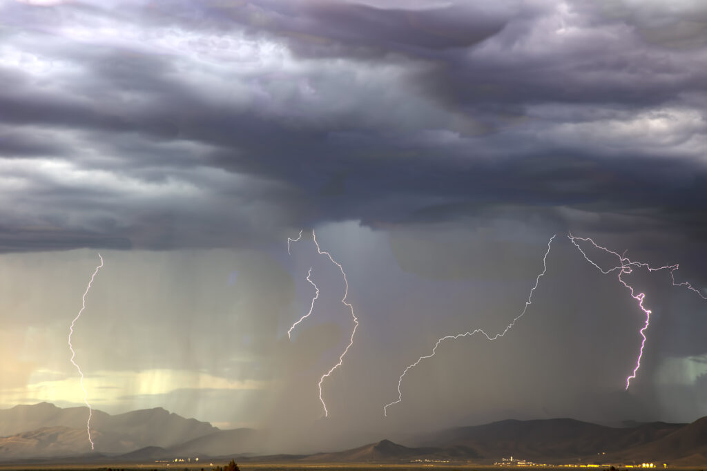 Mike Stephens: Lightning Over NASA