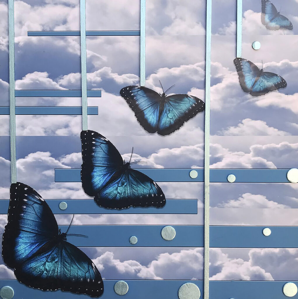 Andrea J. Sharon: Metamorphosis-Blue Morpho