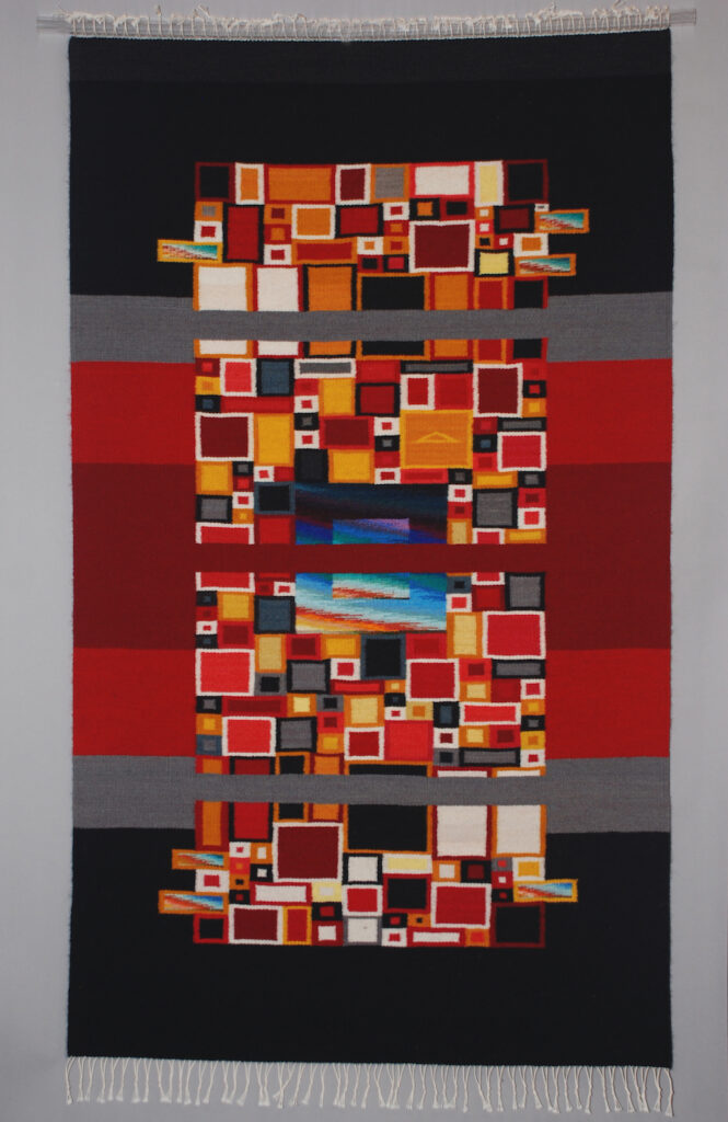 Donna Loraine Contractor: Reds &amp; Blacks, Fractured Square Series