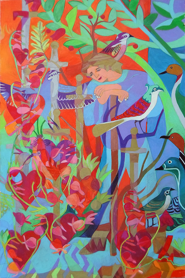 Denise Weaver-Ross: Seven of Flowering Hearts