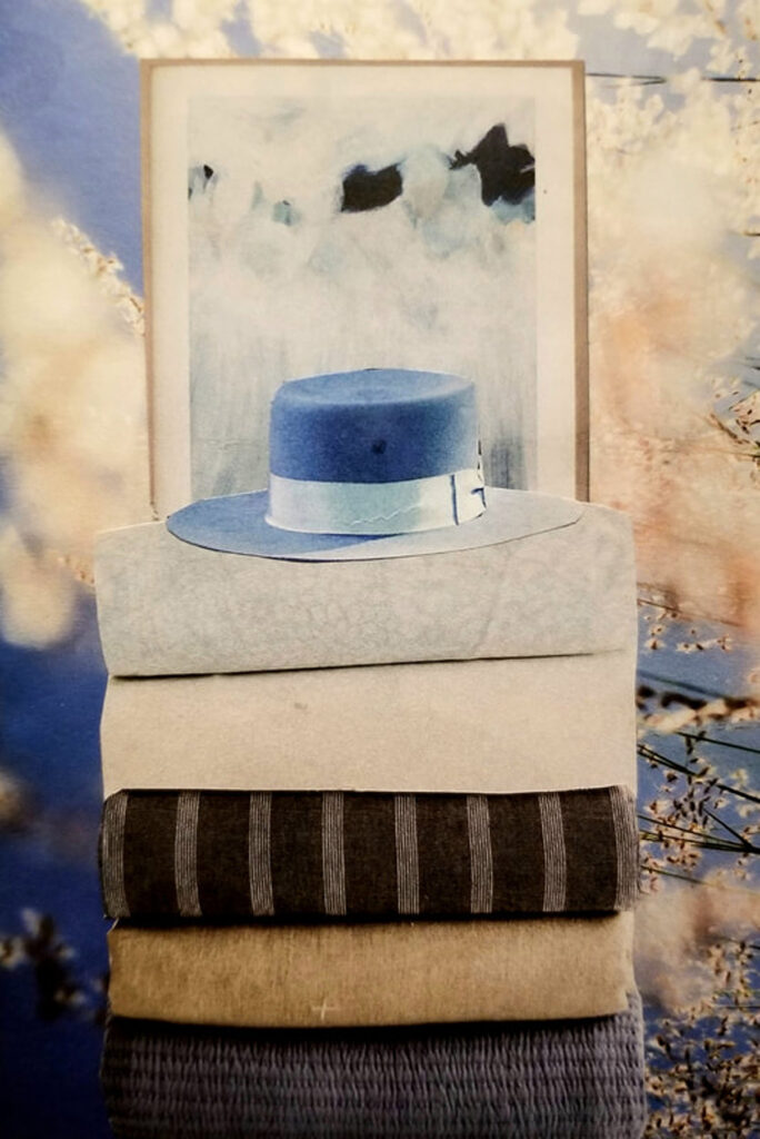 Elizabeth Burton: Blue and Beige