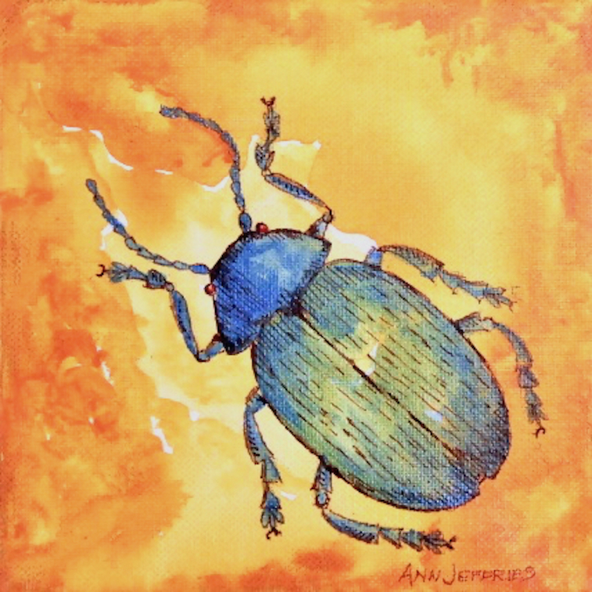 Ann Jeffries: Green Scarab Beetle