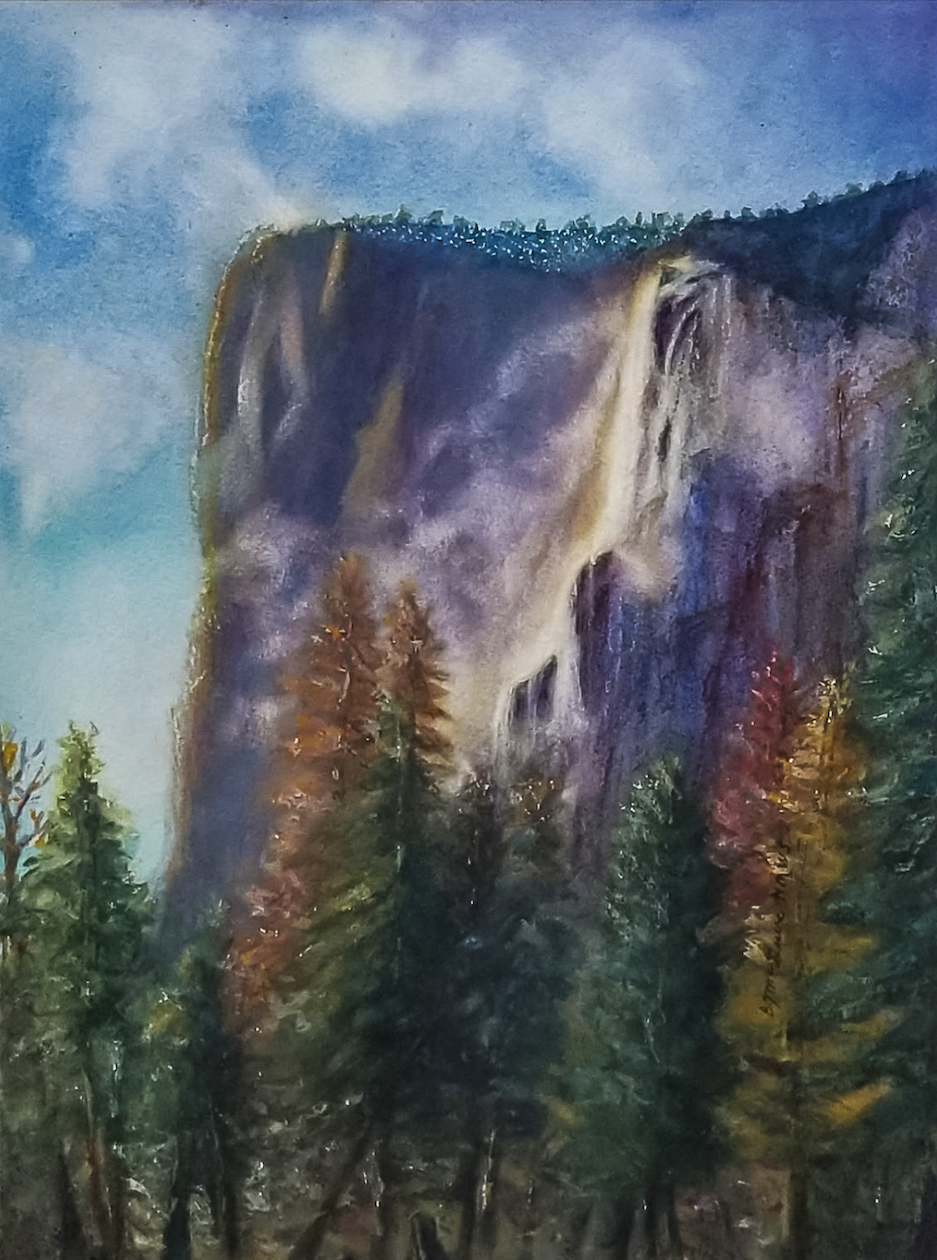 Barbara McGuire: Misty Yosemite Sunset