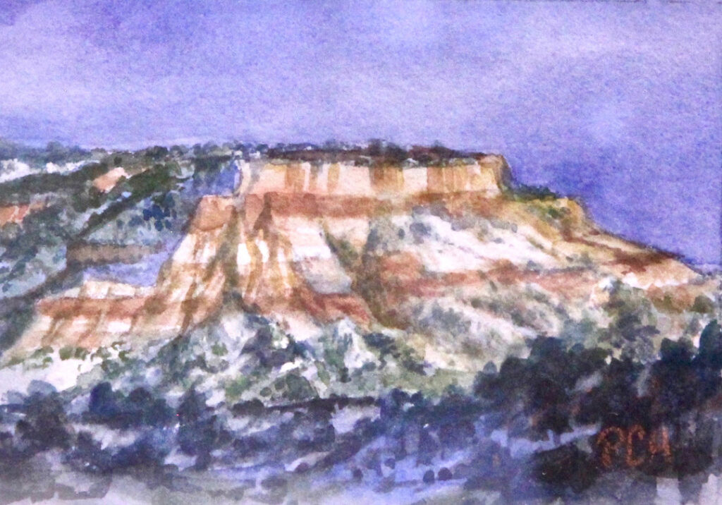 Pam Hostetler: Snowy Mesa