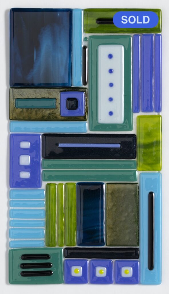 SOLD - Carol Lutz: Blue/Green Mix #1