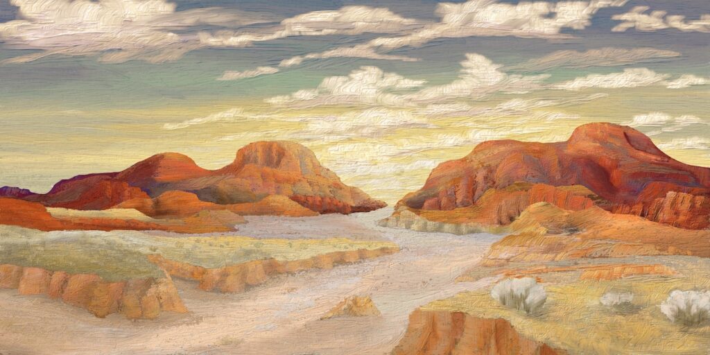 David Henderson: Desert Evening