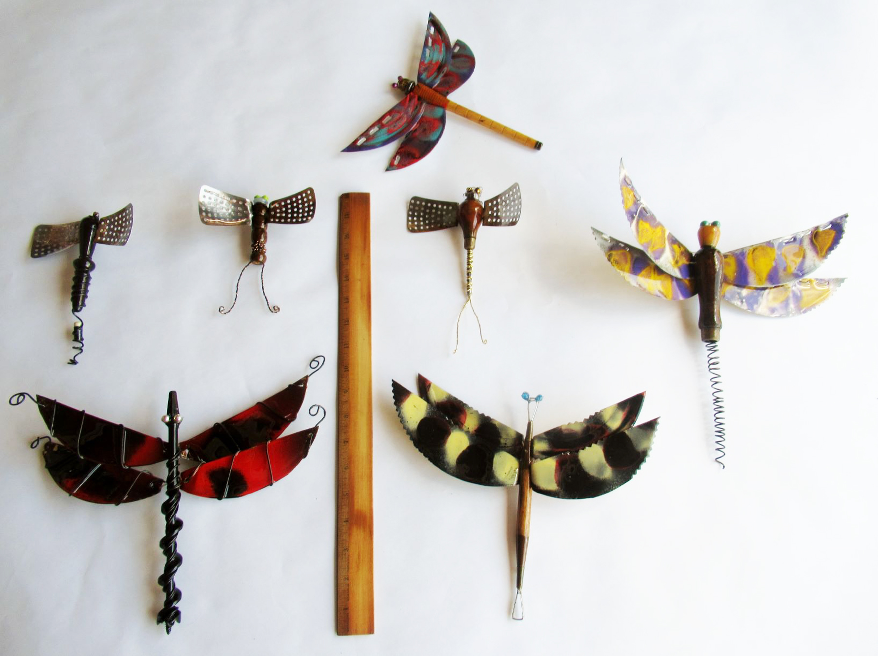 John Bumkens: Set of Dragonflies