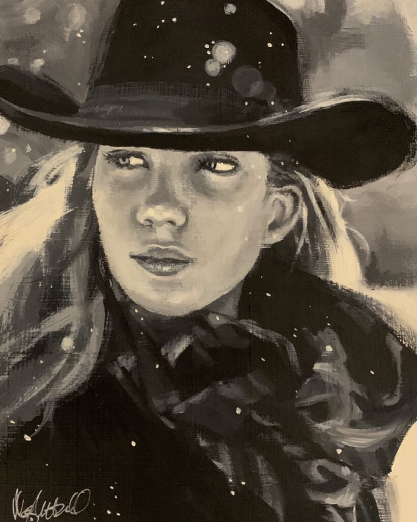 Mary Luttrell: Winter Cowgirl