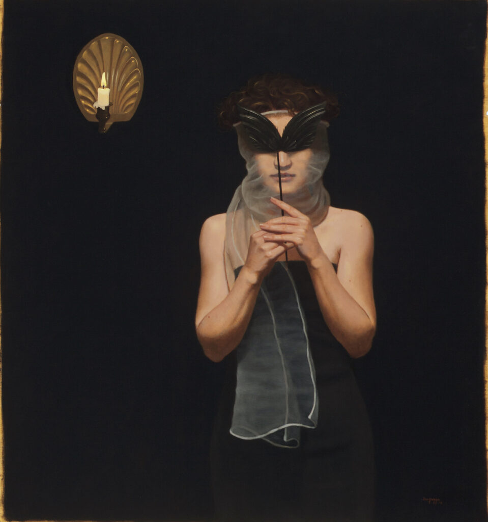 Dan Griggs: Young Woman with Crow&#039;s Wing Mask