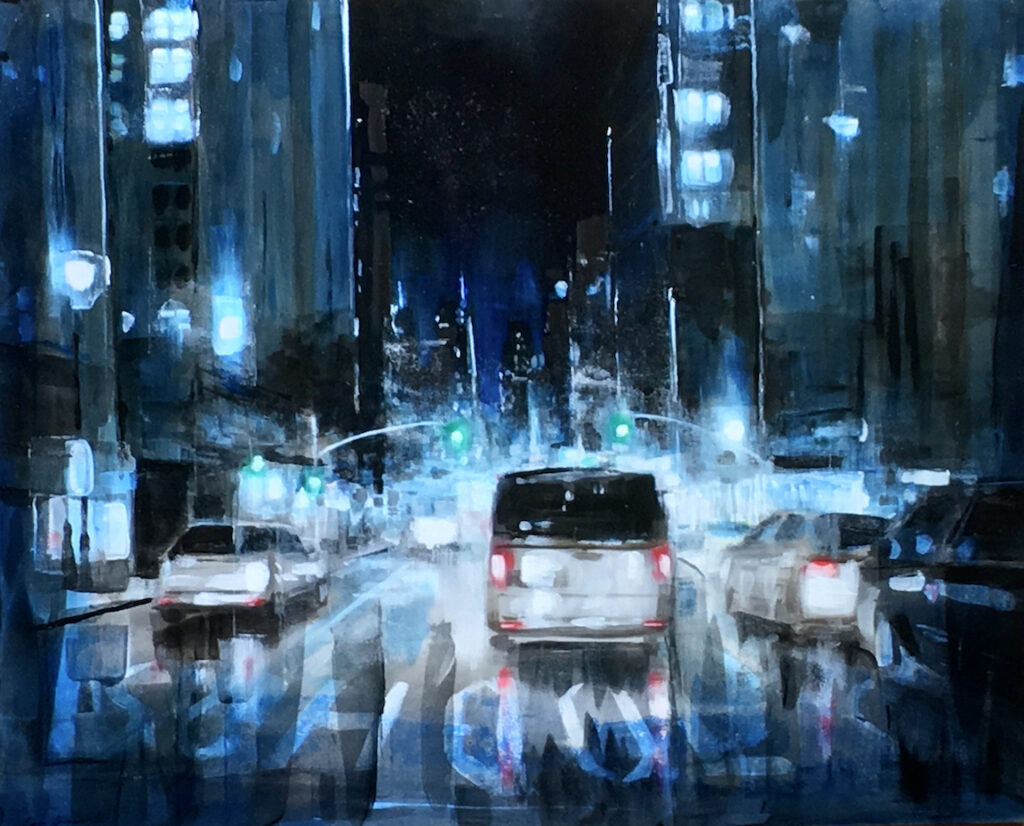 George H Hayes III: NY Street Blue