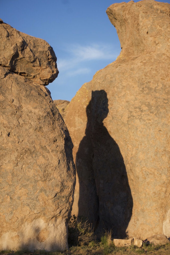 Irene Garden - Shadow Series: Pregnant Rock Woman