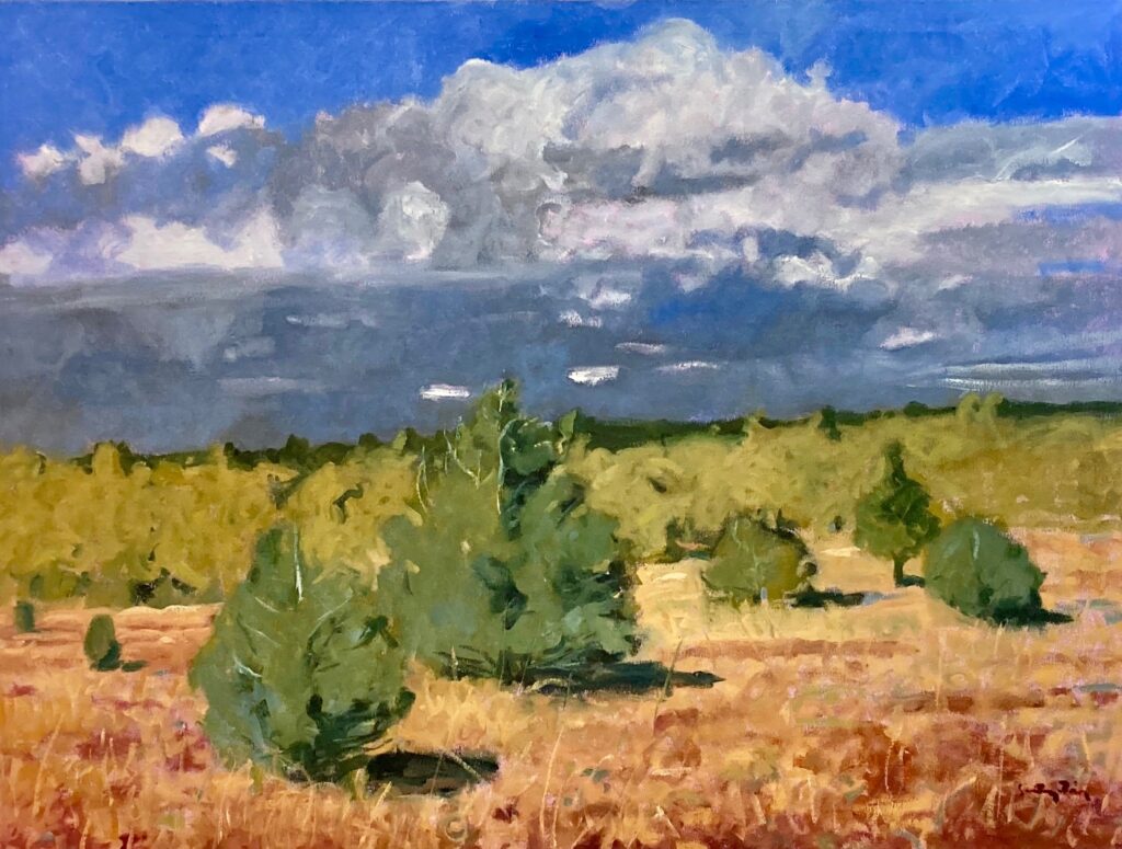 Santiago Pérez: Summer Clouds, Apple Valley