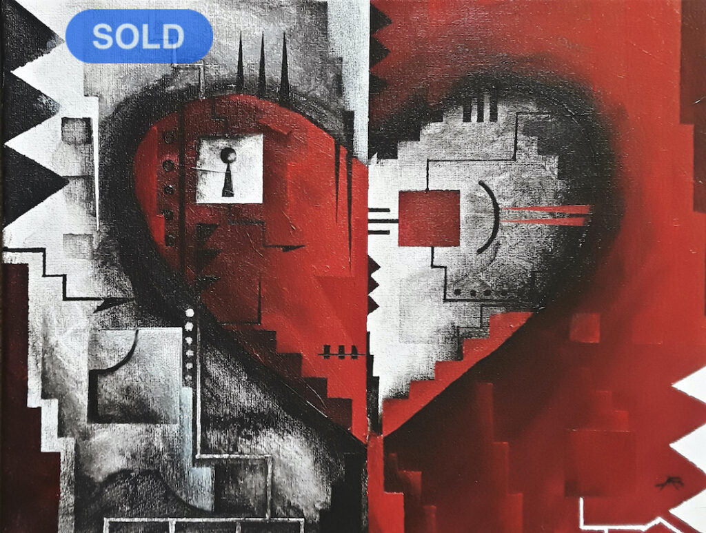 Brandon Allebach: Abstract Heart SOLD