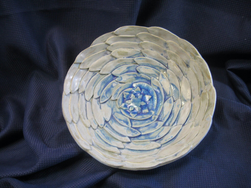 Rick Snow: Blue Spiral Bowl