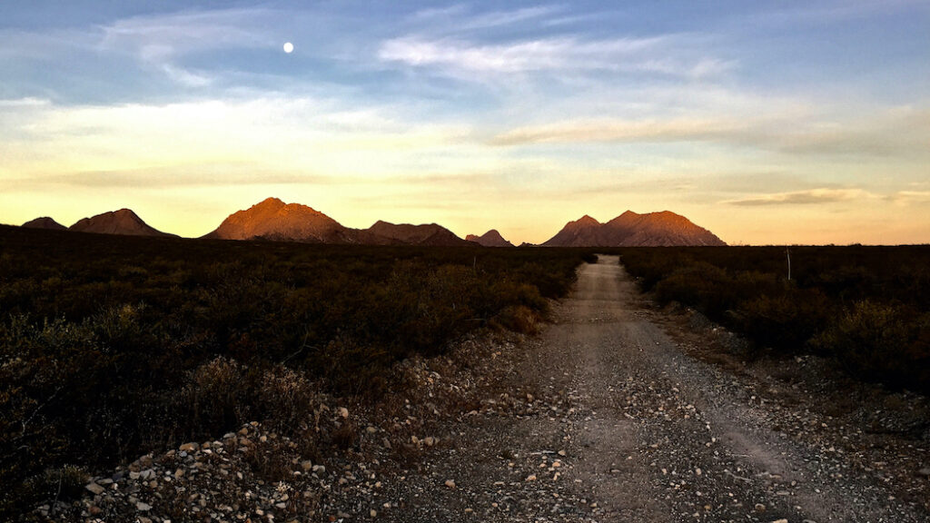 David D. Sorensen: First Sun on Dona Ana Mountains
