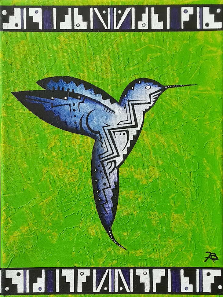 Brandon Allebach: Hummingbird in Green