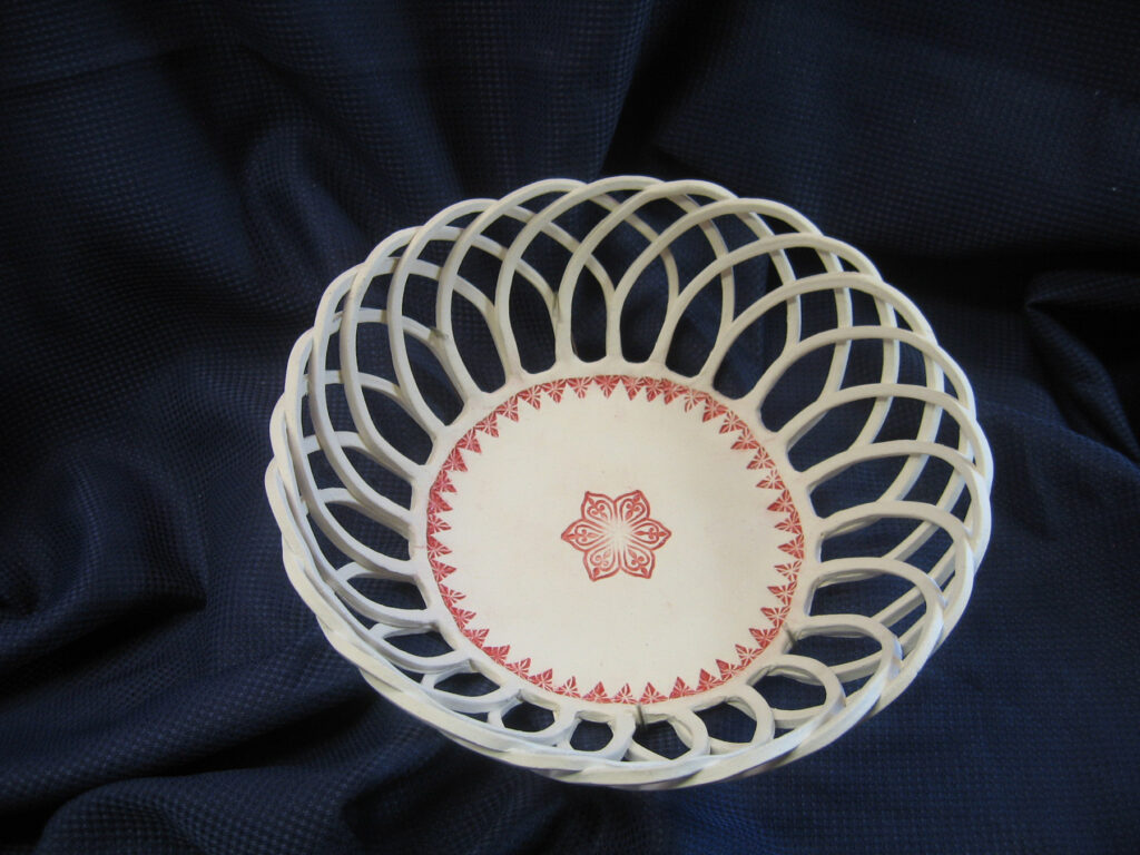 Rick Snow: White &amp; Red Basket