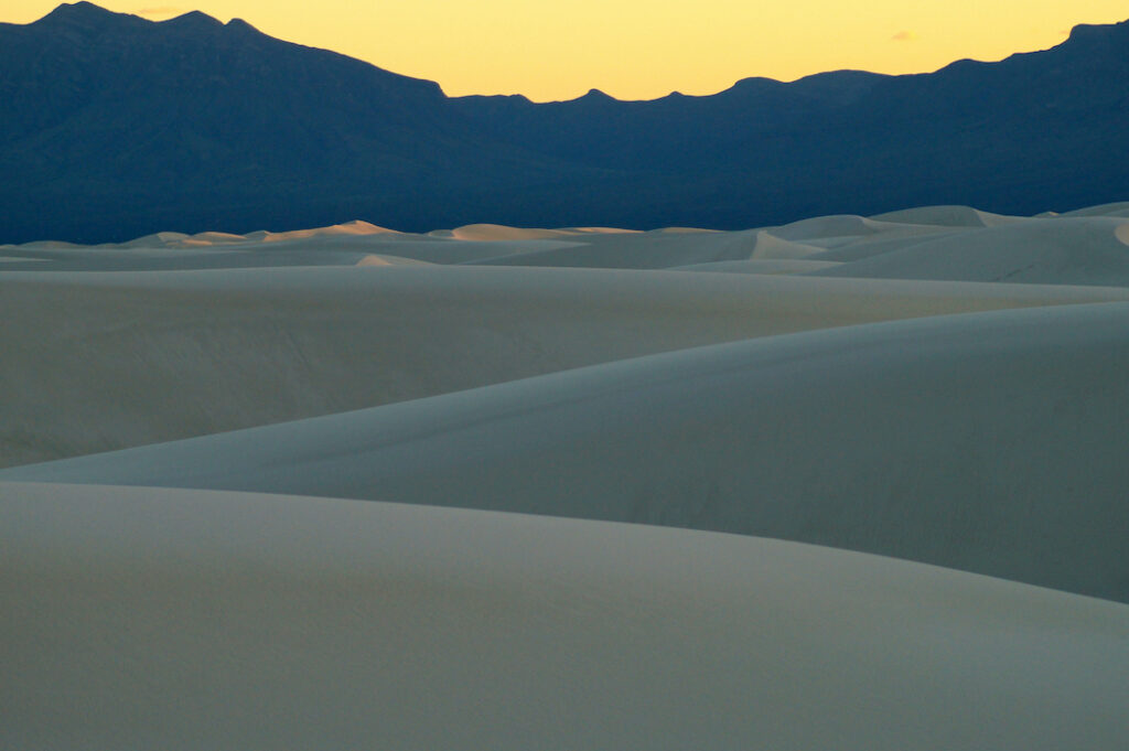 David D. Sorensen: Yellow/Blue/Taupe, White Sands