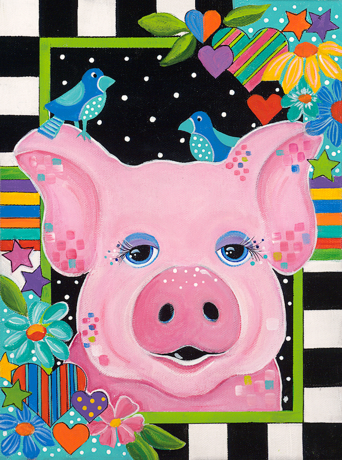 Jonna James: Barnyard Beauties - Pig