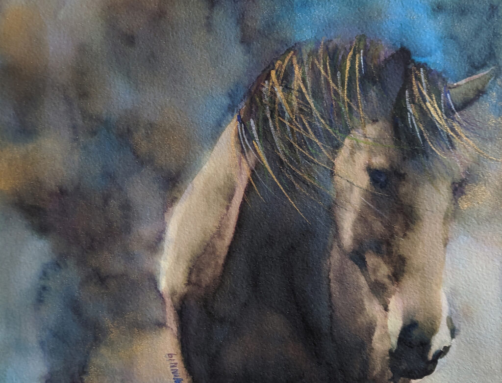Penny Winn: Walking in the Wind - Horse Portrait