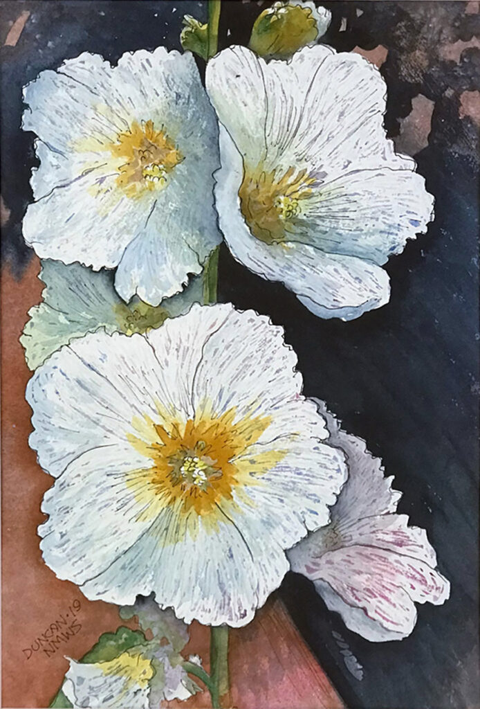 Woody Duncan: Church Hollyhocks