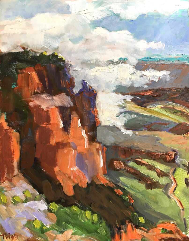 Peggy Trigg: Fog at the North Rim