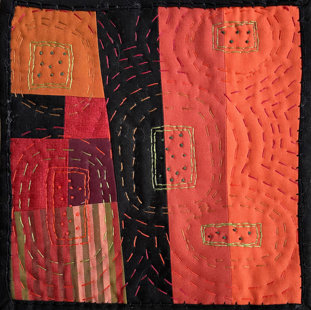 Peggy Trigg: Meditations in Fiber-Circles or Strips?