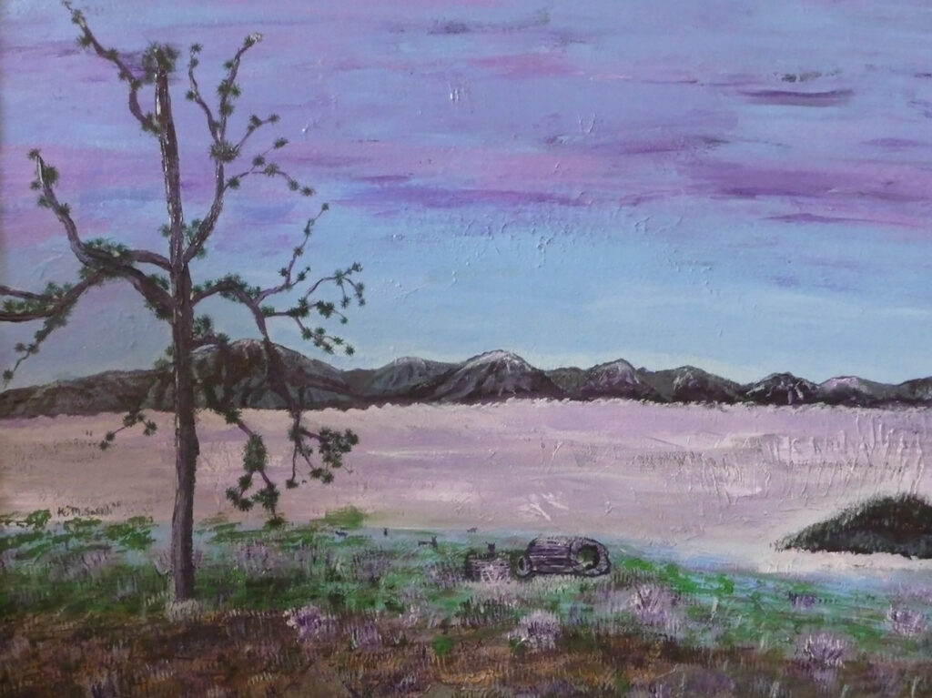 Katherine Soskin: Elks Feeding at Dusk