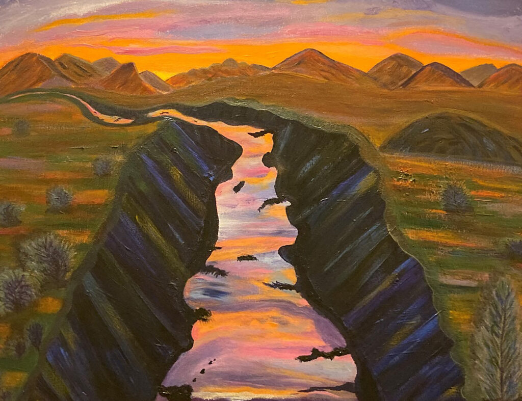 Katherine Soskin: Sunset on the Gorge, NM