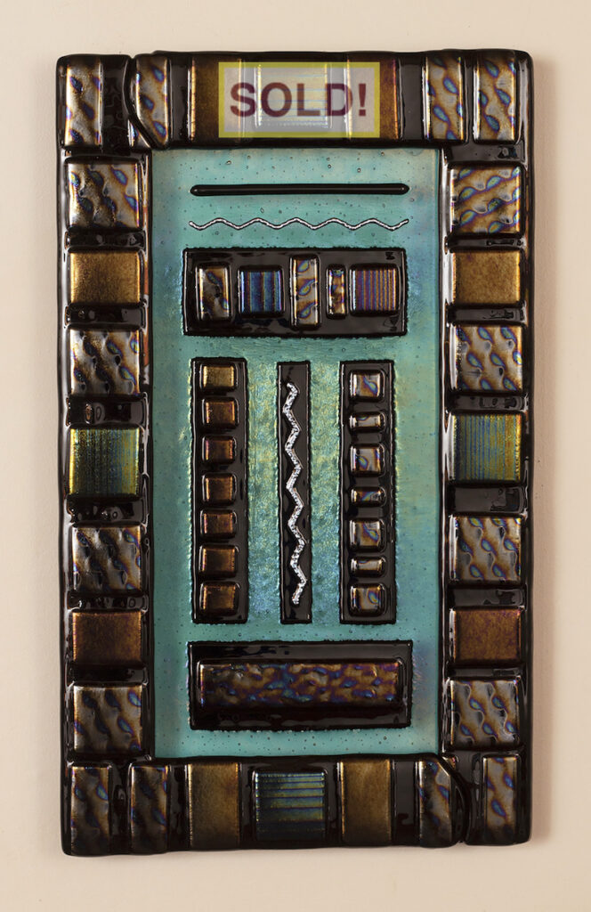 Carol Lutz: Black/Turquoise Rectangle