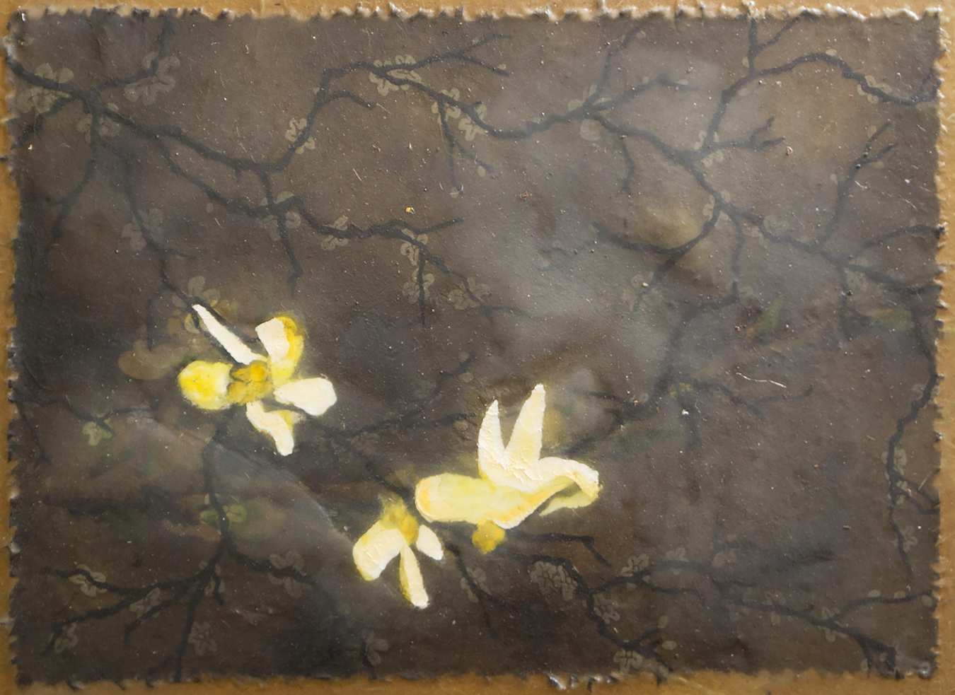 Sandra Lapham: Three Yellow Flowers