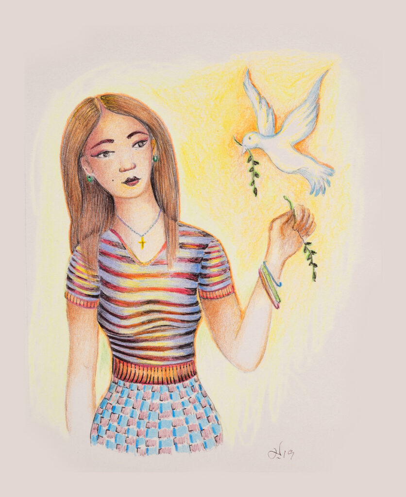 Derrick Montez: Girl with Dove
