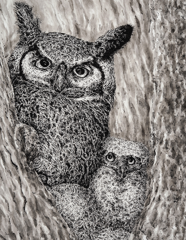 Sandra Kimzey Wimbish: Owl Tree