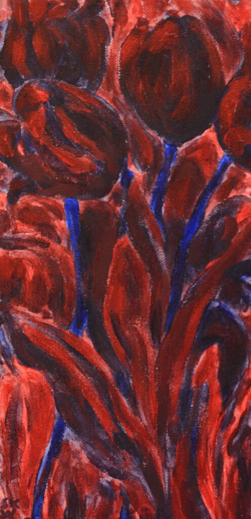 Sandra Kimzey Wimbish: Red &amp; Blue Tulips