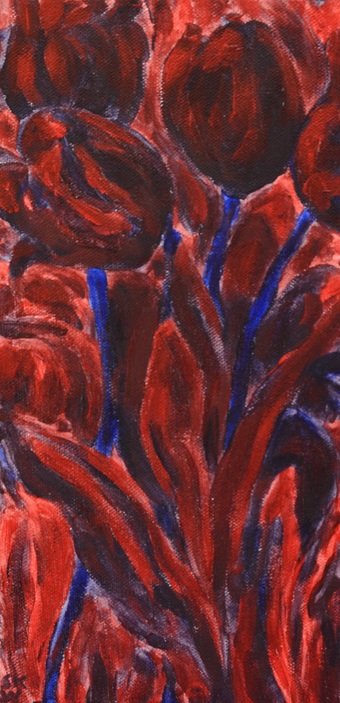 Sandra Kimzey Wimbish: Red & Blue Tulips