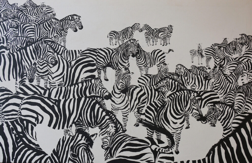 Sandra Kimzey Wimbish: White Zebras #1