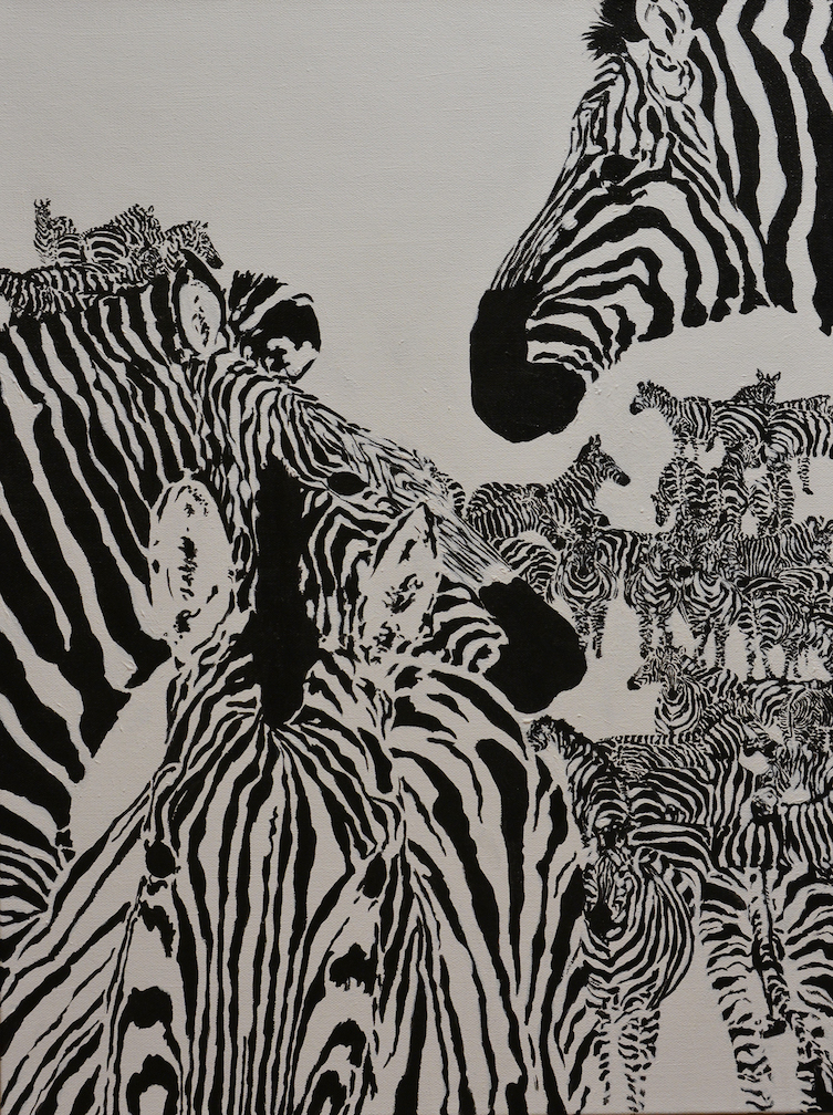 Sandra Kimzey Wimbish: White Zebras #2