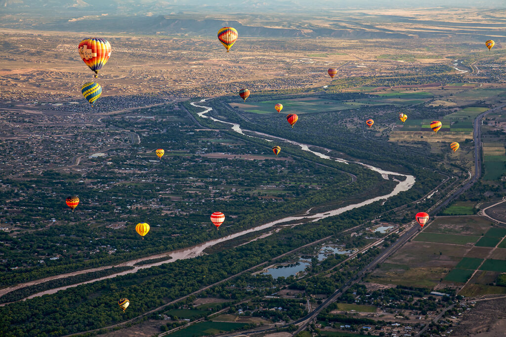 New Mexico Cancer Center, Gallery With A Cause, High over Albuquerque