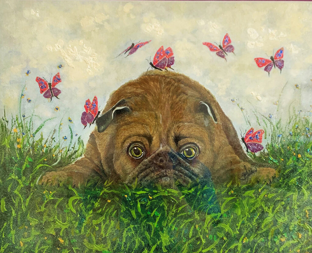 New Mexico Cancer Center, Gallery With A Cause, Tuckered Pug