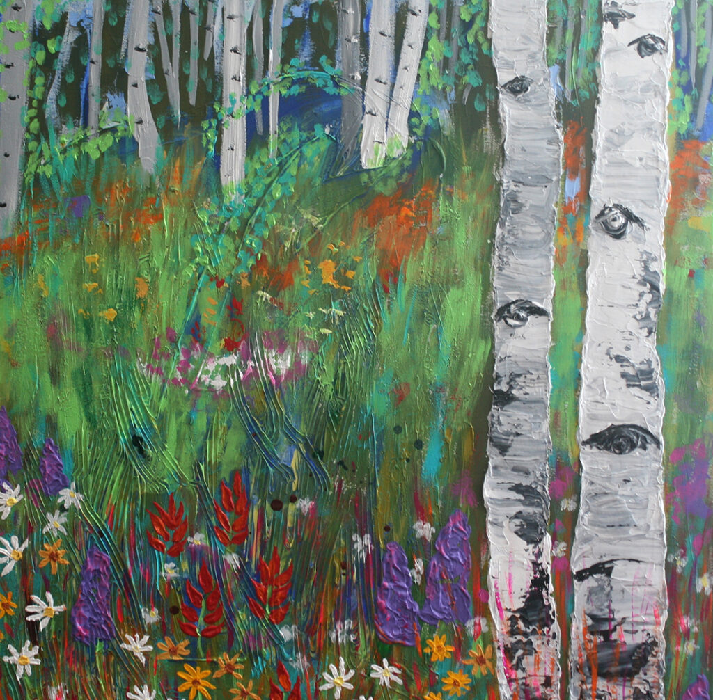 New Mexico Cancer Center, Gallery With A Cause, Meadow Diptych II