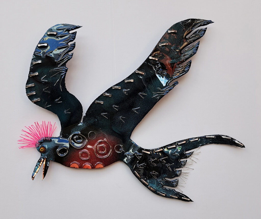 NM Mexico Cancer Center, Gallery With A Cause, Pink Crowned Bird